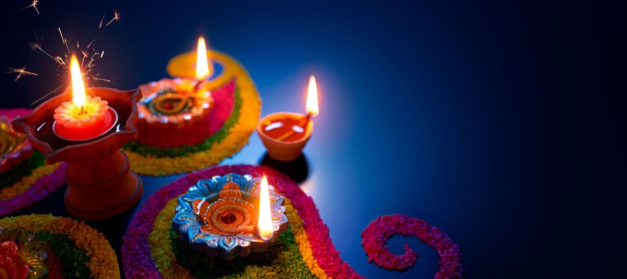 candle decor Diwali