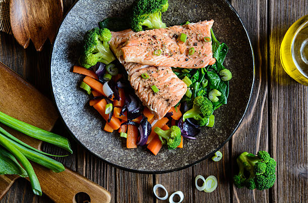 Steamed Salmon